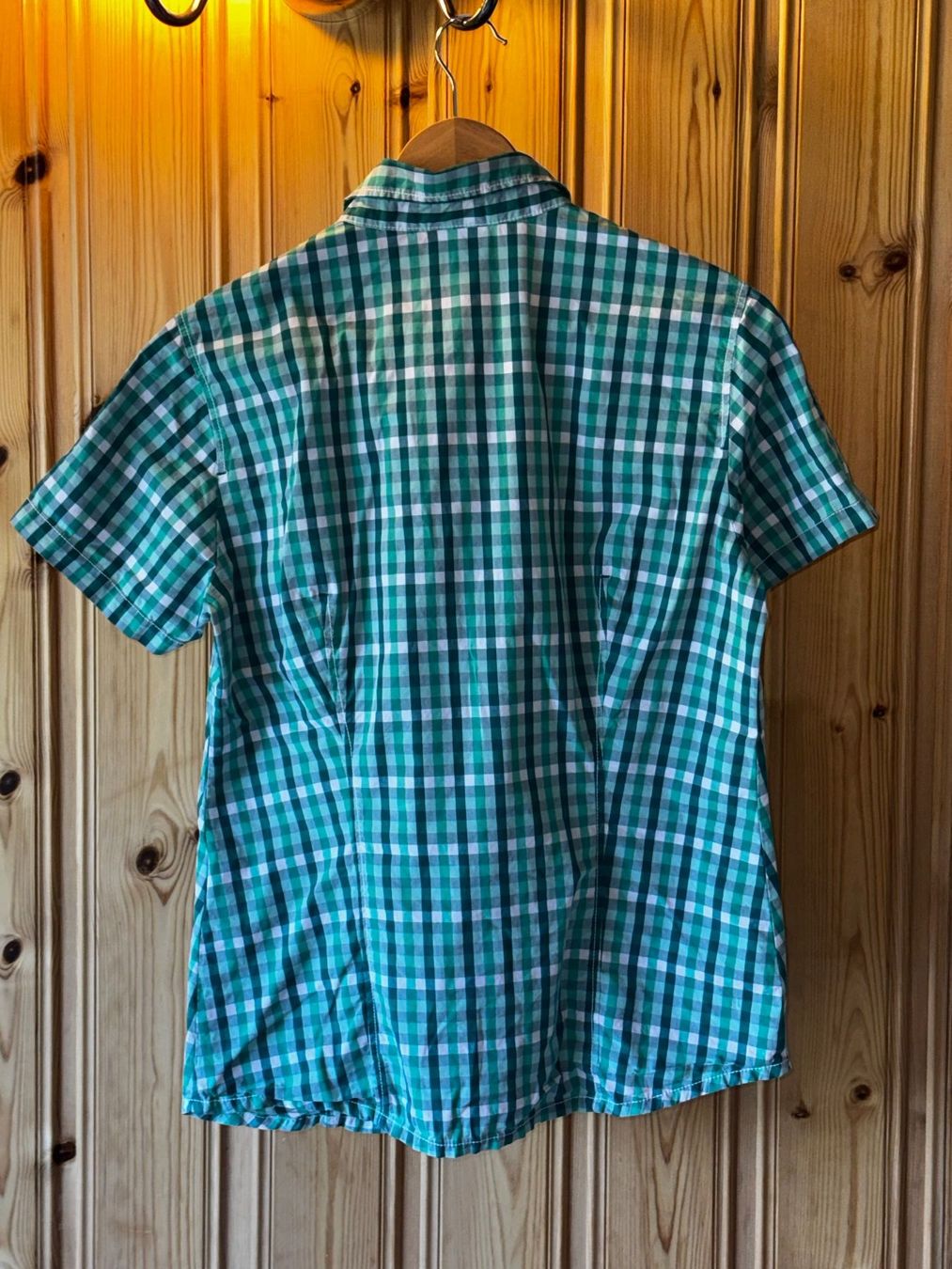 Jack Wolfskin Camicette: Jack Wolfskin Chemise vert/bleu manche courte taille M – Usato da Ovronnaz venduto da Etagne68 2