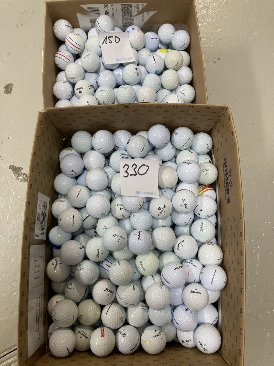 Bälle: Golfbälle 480stk.Weiss Diverse Marken – Gebraucht aus Lenggenwil von ochsengrillerSG