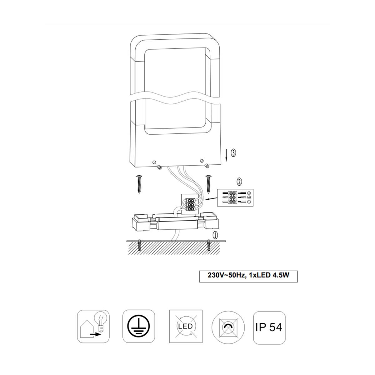Lampade: LED Aussen Stehleuchte, Höhe 100 cm – Nuovo (secondo la descrizione) da Kreuzlingen venduto da Smart-Light 3