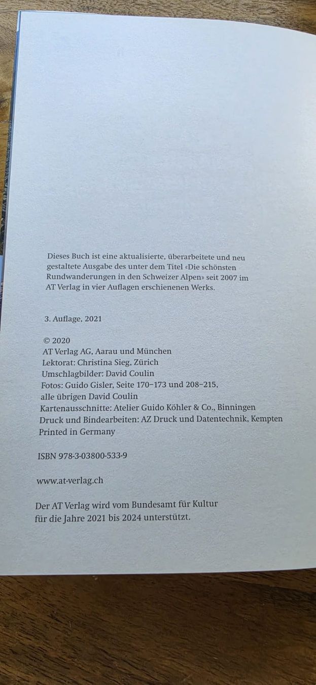 Bücher: Die schönsten Rundwanderungen in den schweizer alpen – Gebraucht aus Hittnau von fischsa1 1