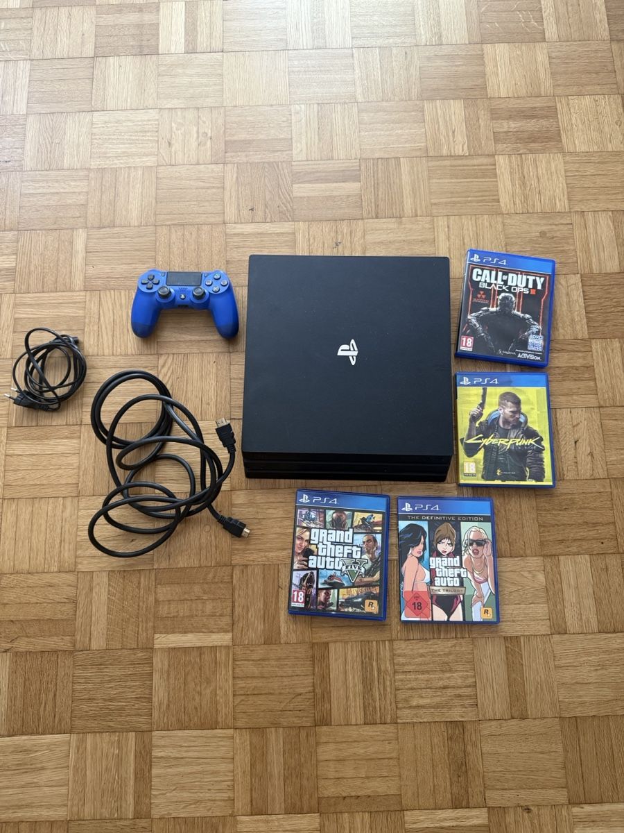 Sony Console: PlayStation 4 Pro Konsole mit Spielen und Controller – Usato da Biel/Bienne venduto da Jim.ts