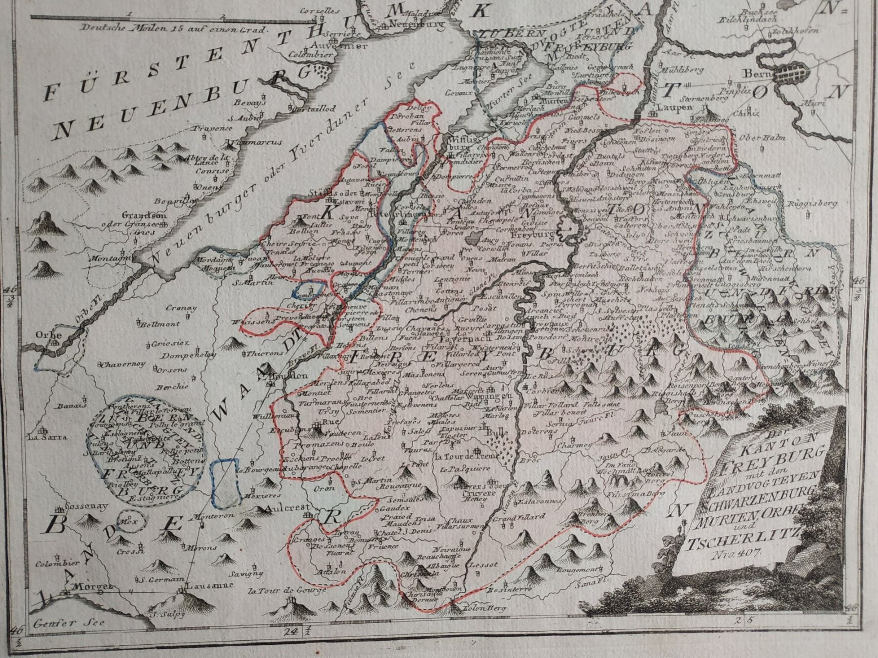 Cartine & Atlanti: Freibourg - "FREYBURG" - Reilly - 1790 – Usato da Sorengo venduto da 74in 1
