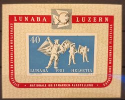 W32 Gedenkblock Lunaba 1951 **