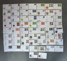 Schweiz - 58x FDC und Sonderbriefe viele 4er Blocks
