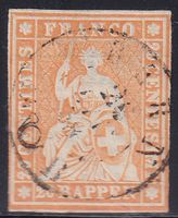 1854/62 STRUBEL Zst.Nr.25D