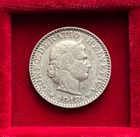 Schweiz 20 Rappen 1913 B - Libertaskopf
