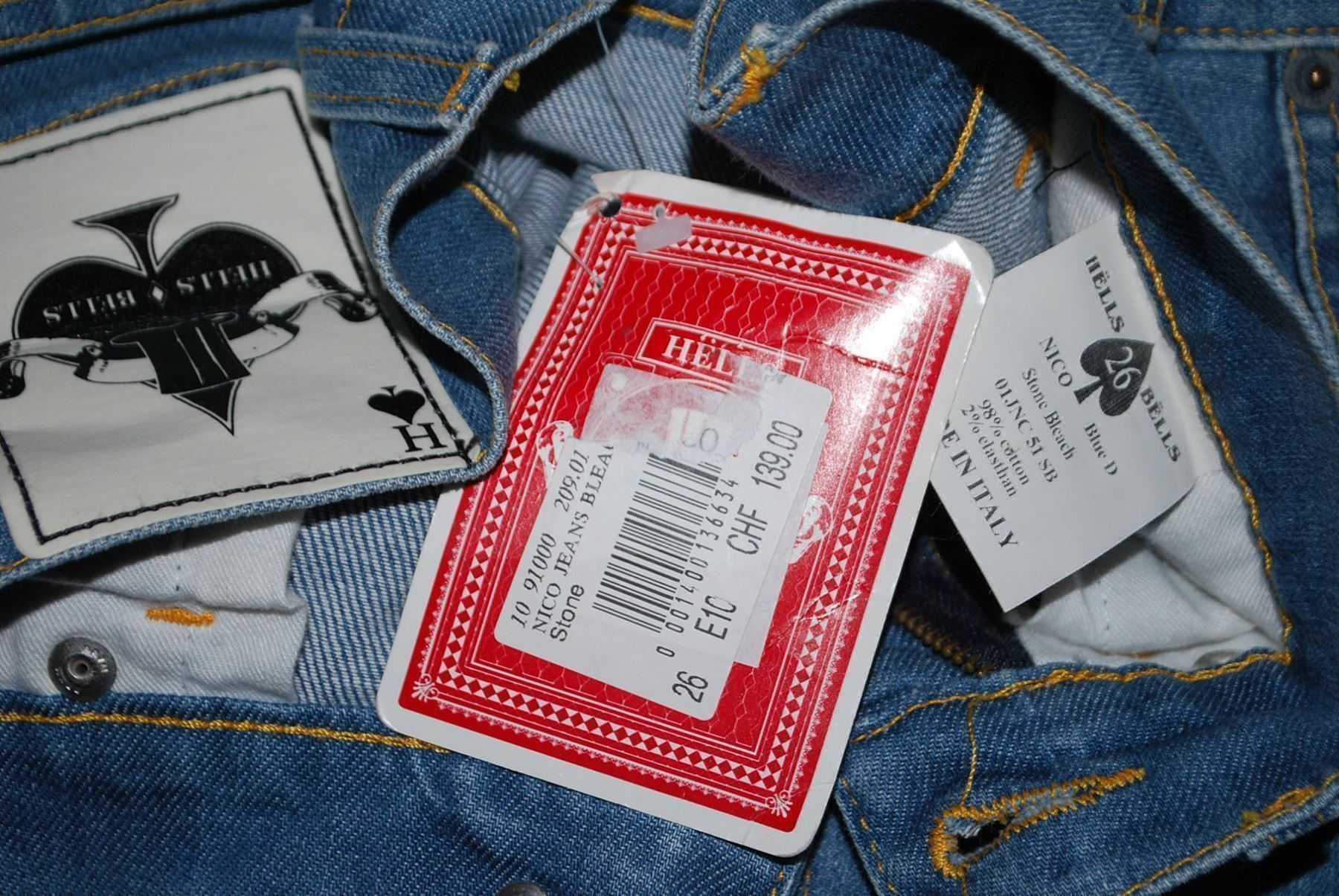 Jeans: Jeans HËLLS BËLLS   Taille/Grosse W 26   Neuf/Neu – Nuovo e nell'imballaggio originale da Cossonay-ville venduto da Super-Price-Quality 9