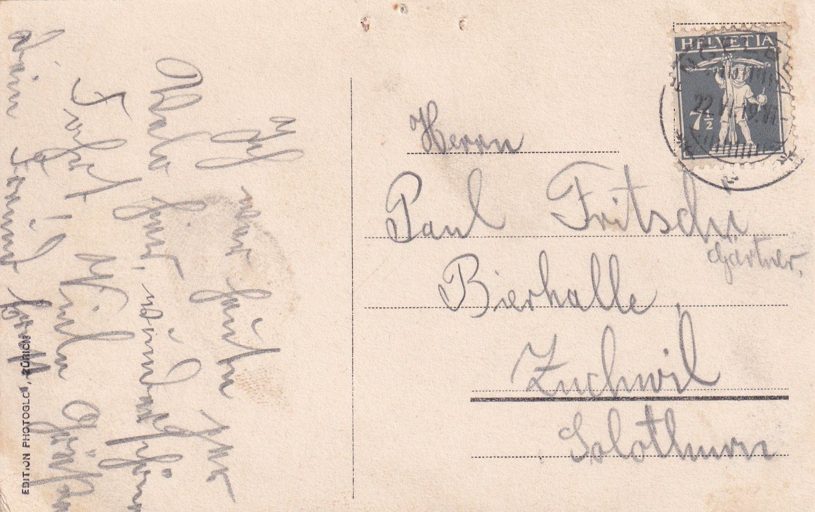 Cartoline postali: Engelberg - Die sieben Quellen /bb – Usato da Hombrechtikon venduto da Rudolf07 1