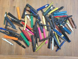 100 STK. UHRENBÄNDER AUS LEDER NOS NEU LOT 1