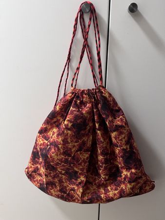 Beutel Tasche Flammen Motiv neu