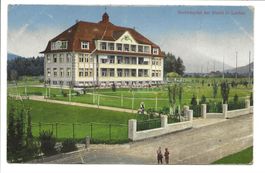 Lachen (SZ) Bezirksspital der March - Gartenanlage - 1918