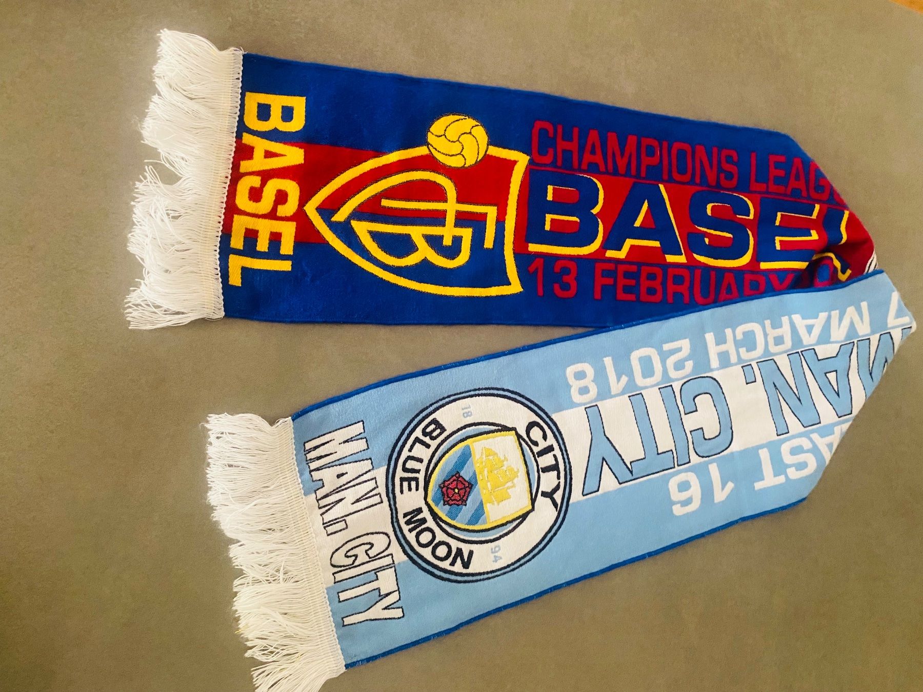 FC Basel Foulard & Sciarpe: FC Basel vs. Man City Schal – Usato da Basel venduto da OffPitchCollective 4