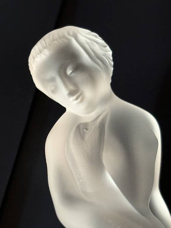 Sculture & Statue: LALIQUE VINTAGE NUDE MIT GANS – Usato da Adlikon b.Regensdorf venduto da Crystaldragon09