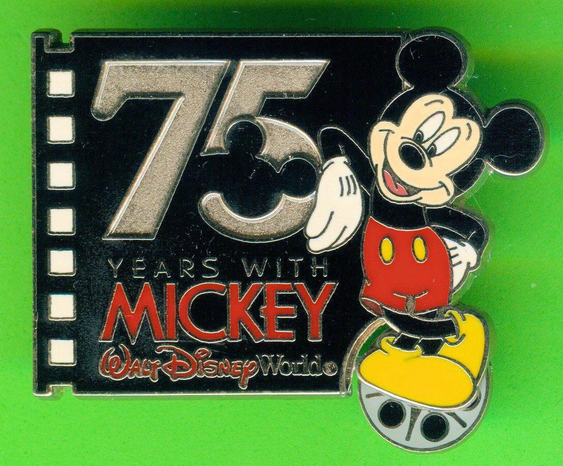 Disney Plaketten & Abzeichen: DISNEY  Word Disney World 75 Years  MICKEY – Gebraucht aus Winterthur von Sammleroase