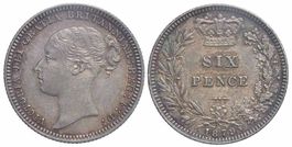 Großbritannien, 6 Pence 1879