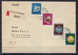 1948 Olympia Brief von Zürich  16057