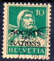 SOCIETÈ DES NATIONS TELLBRUSTBILD 10 RP GESTEMPELT - BU193