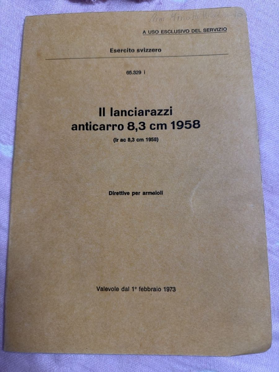 Bücher: Il lanciarazzi anticarro 8,3 cm 1958 – Gebraucht aus monte carasso von Chanel82