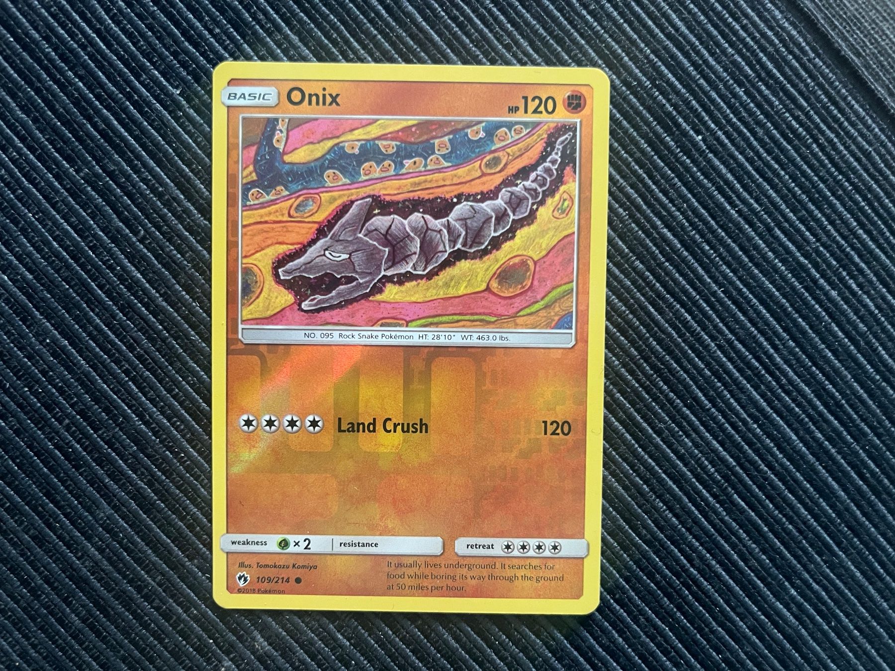 Pokémon Carte collezionabili: Pokemon Onix Reverse Holo Lost Thunder Near Mint – Nuovo (secondo la descrizione) da Wabern venduto da Collectfun