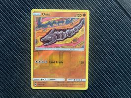 Pokemon Onix Reverse Holo Lost Thunder Near Mint