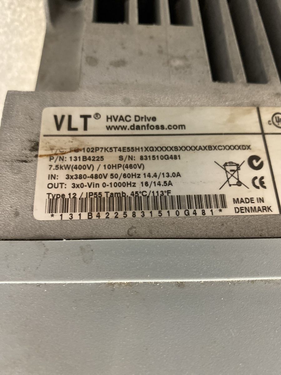 Danfoss Convertisseurs: Danfoss VLT HVAC Drive 7.5kW – D'occasion à Brugg AG par nr1 2