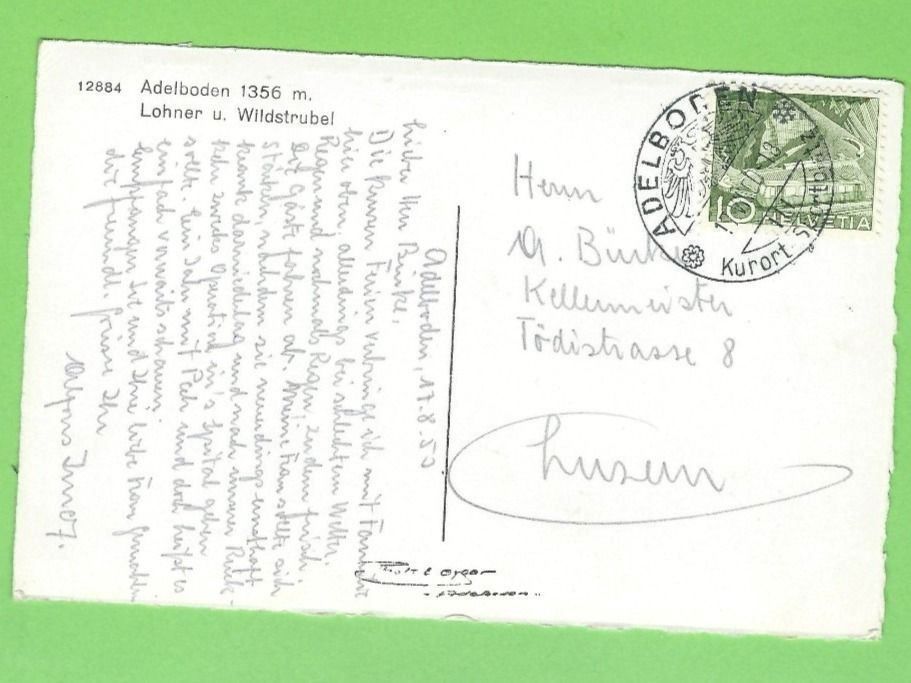 Cartoline postali: Adelboden, Lohner u. Wildstrubel – Usato da Zürich venduto da t24_de 1