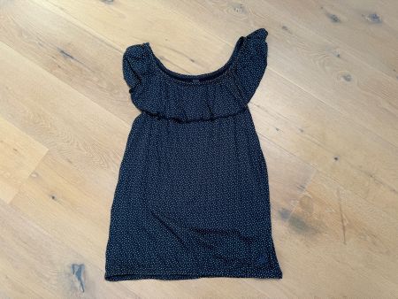 Kurzarm Shirt marine blau mit weissen Pünktchen, Gr. XXL