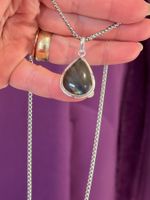 Collier avec pierre de Labradorite naturelle ✨ ...