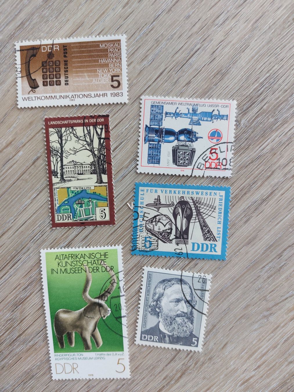 Tous les timbres: DDR, div. 5ct Marken, 6 Stück – D'occasion à Bazenheid par Huzi60