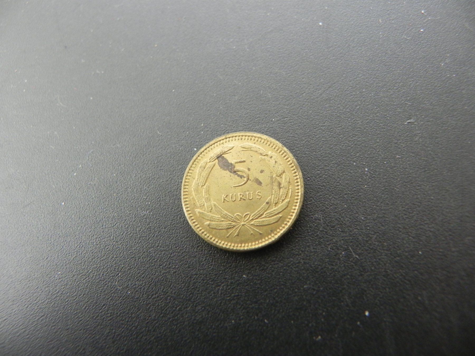 Alle Münzen: Türkei 5 Kurus 1950 – Gebraucht aus Biel/Bienne von Gogolozi