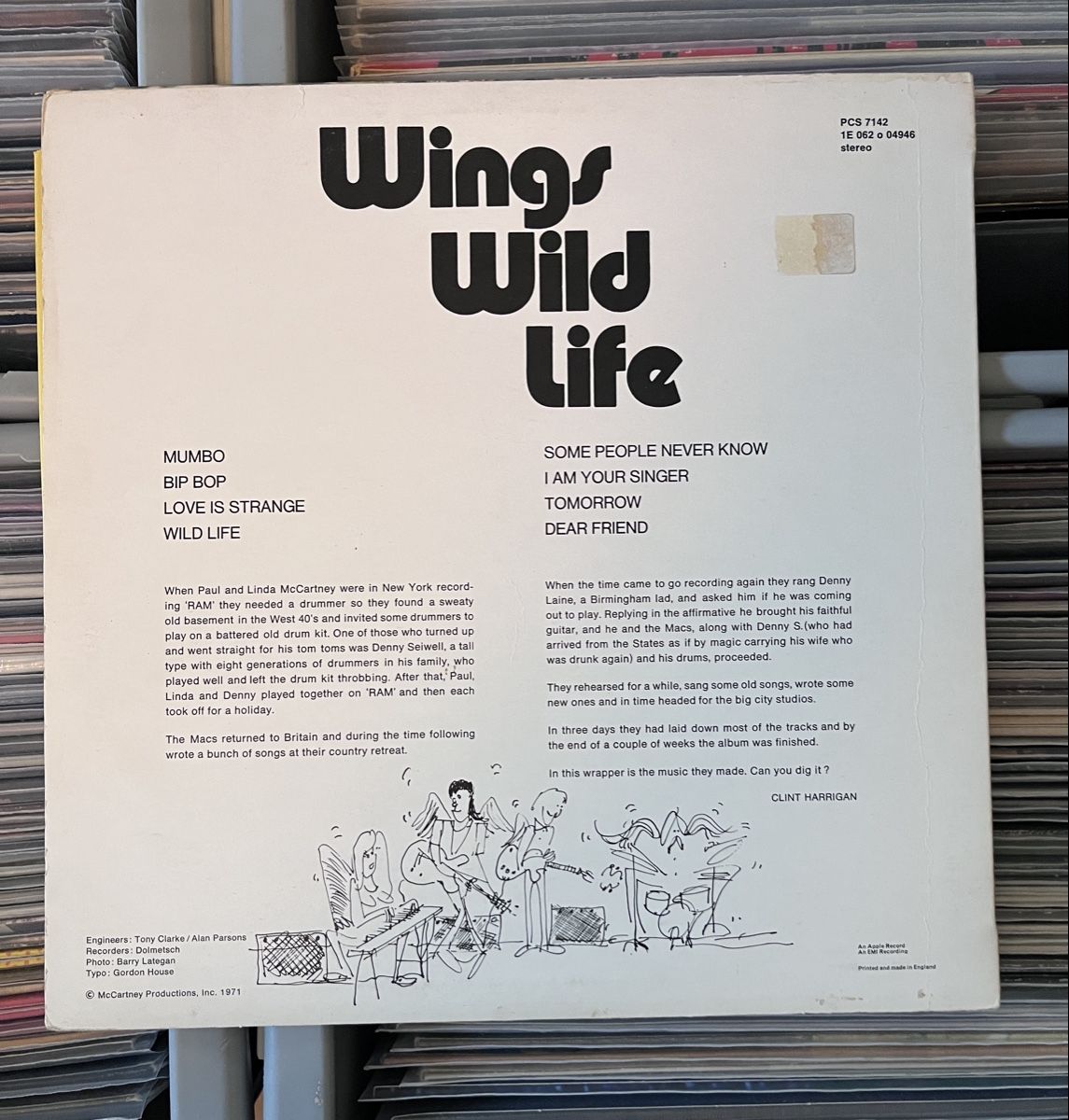 Dischi in vinile: Wings wild life lp paul mccartney – Usato da Liestal venduto da TKocher 1