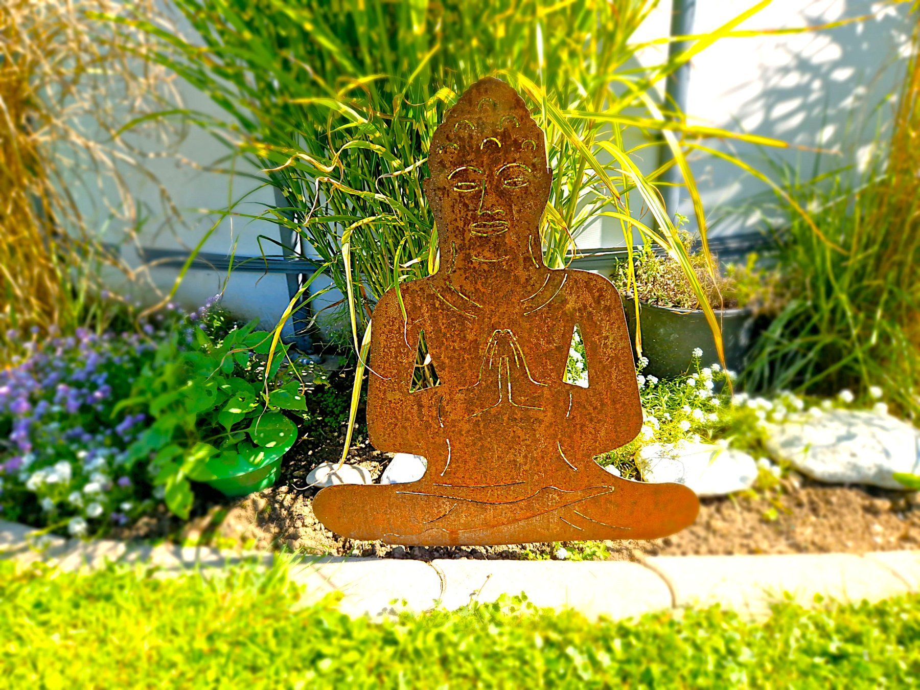 Tutte le decorazioni: Buddha Gartenstecker Rost H96cm – Nuovo e nell'imballaggio originale da Matzendorf venduto da Gartendeko-Shop 1