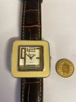 Montre Ascot Design, bracelet cuir, quartz
