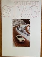 TRIUMPH STAG Prestige-Prospekt von 1970 / 1971 - deutsch CH