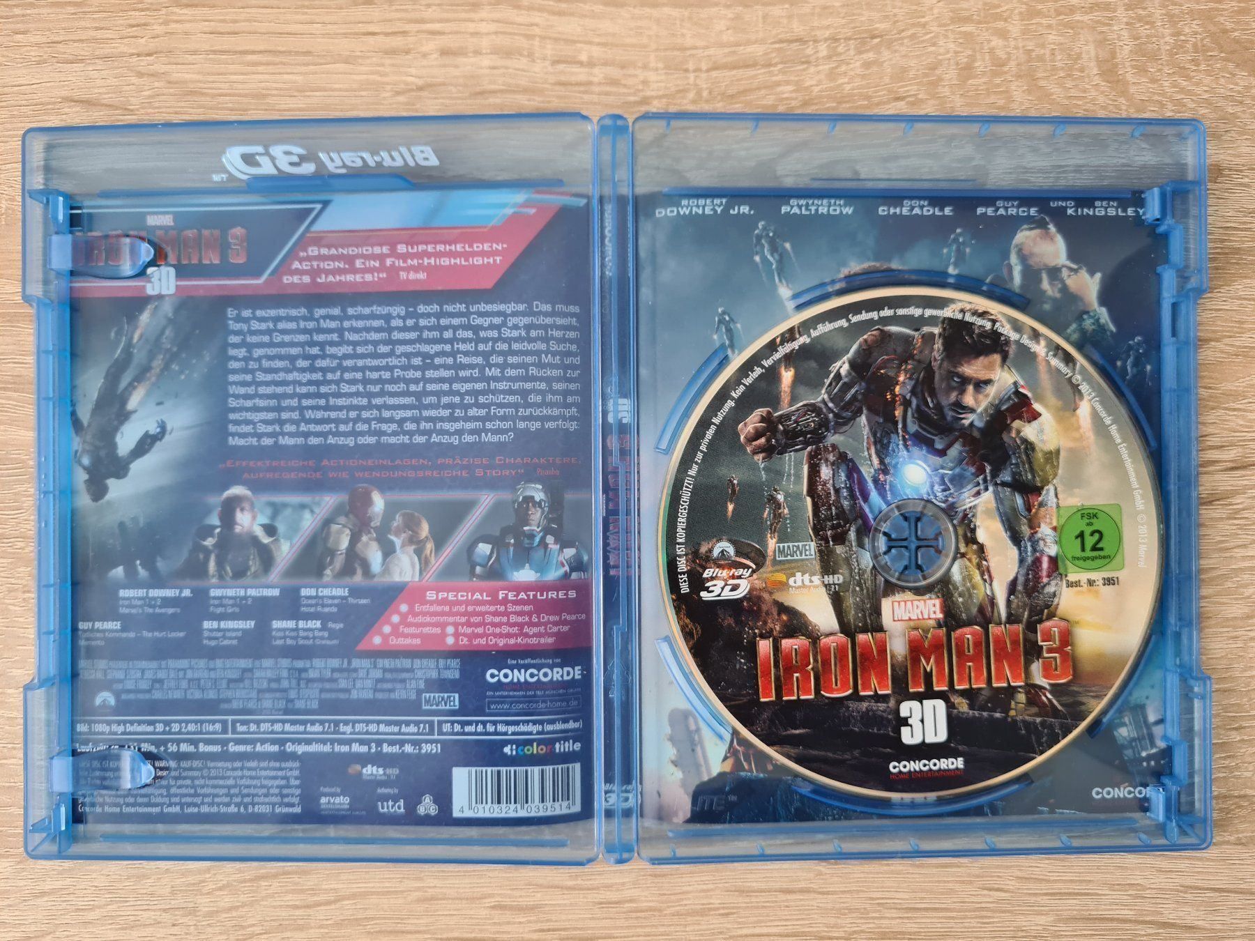 Tutti i DVDs: Iron Man 3 3D - Blu-ray – Usato da Carouge GE venduto da Franllo 2