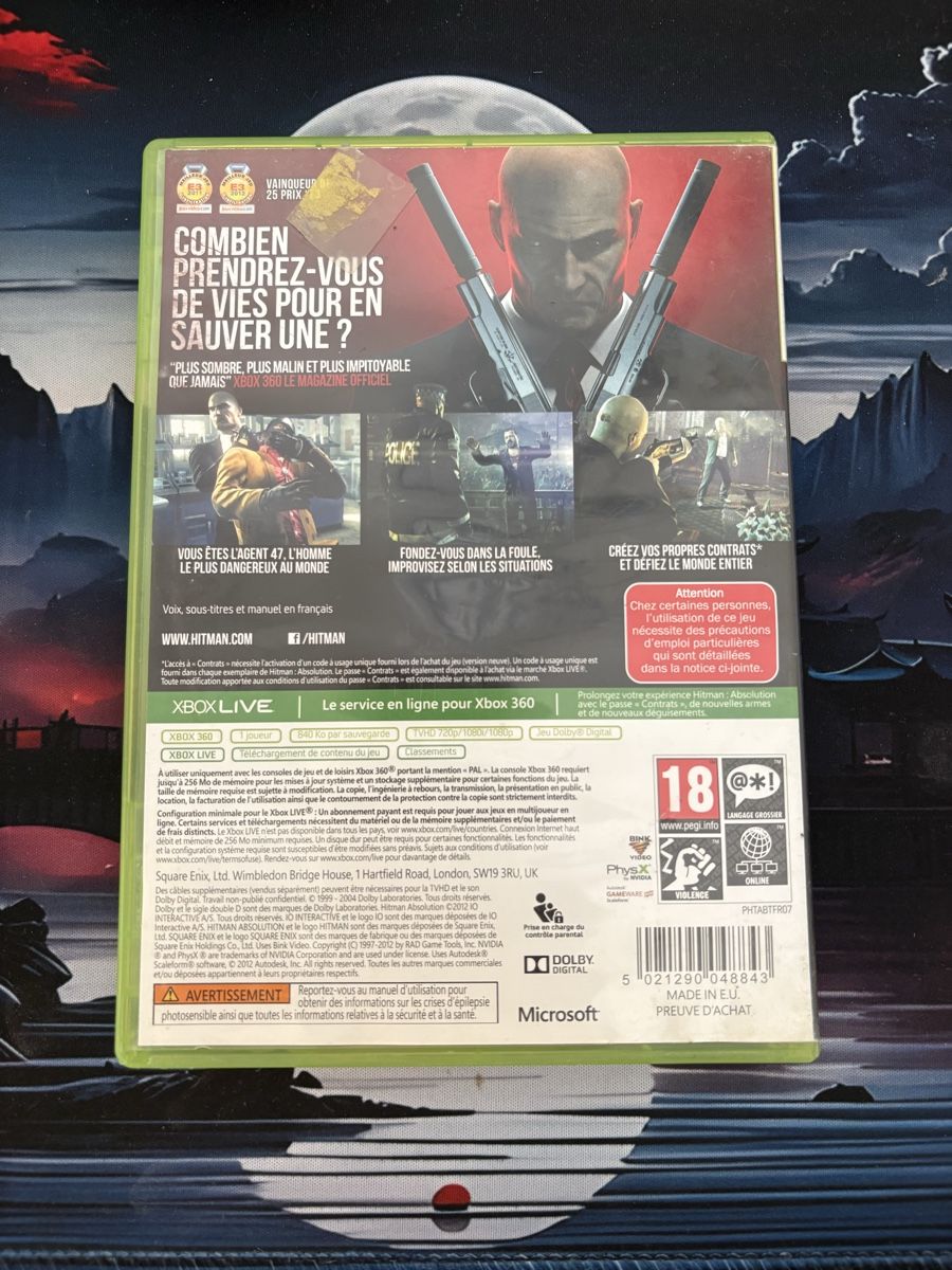 Microsoft Spiele: Jeu Xbox 360 Hitman Absolution, état correct, complet – Gebraucht aus Thônex von LaBoutiqueduRems31 1