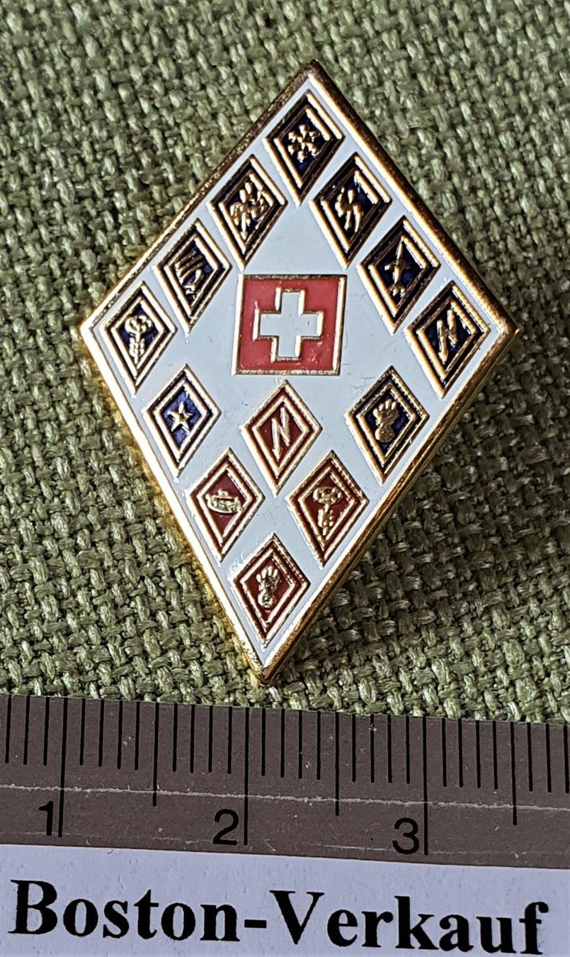 Placchette & Badge: F554 - Pin Schweizer Militär Abzeichen – Usato da Reinach BL venduto da Boston-Verkauf 1