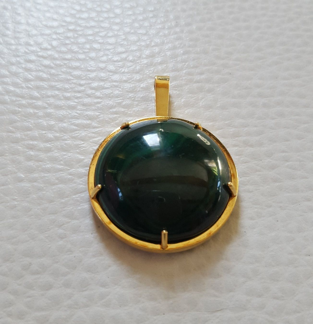 Ciondoli: Massiv 750 Gold Anhänger Mit Malachit – Usato da Wald ZH venduto da Dasilver 8