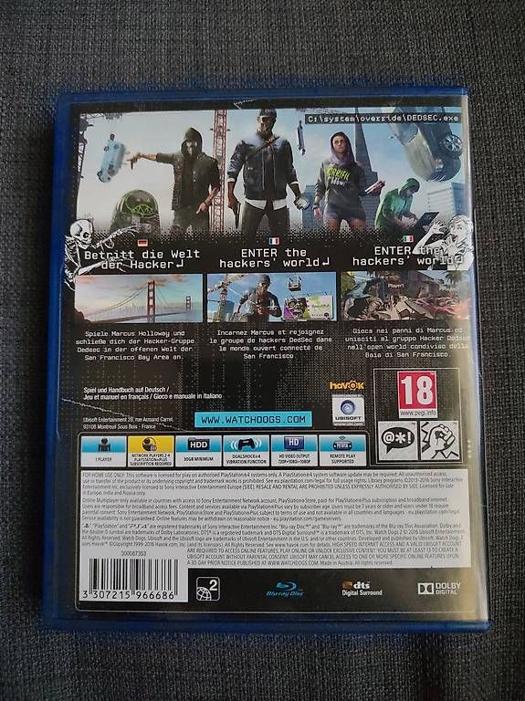 Sony Giochi: PS4 Watch Dogs 2 – Usato da Näfels venduto da mutmut99 1
