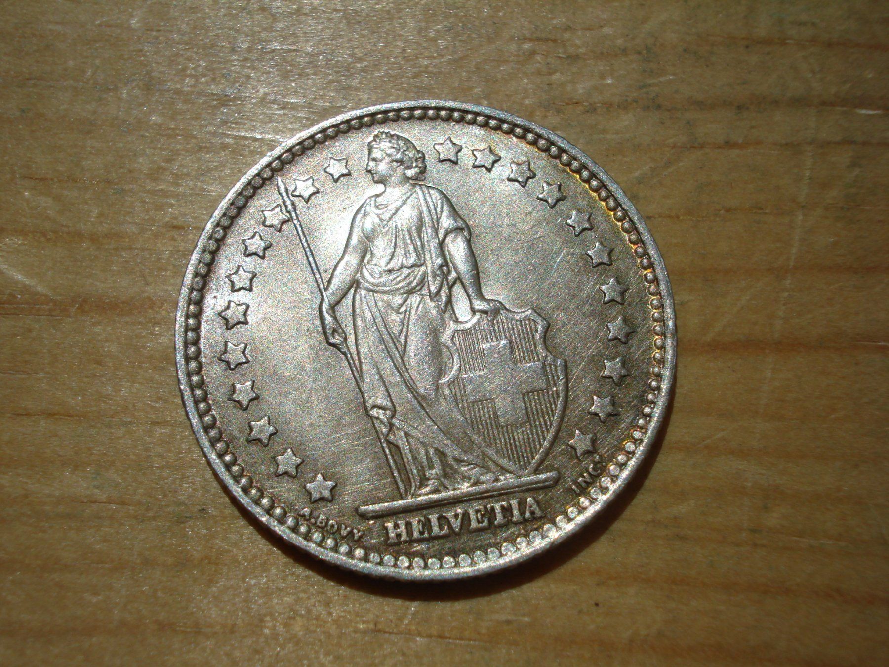 Alle Münzen: (N2) 1 Franken 1952 UNZ- – Gebraucht aus Erlach von Net-Coins 1