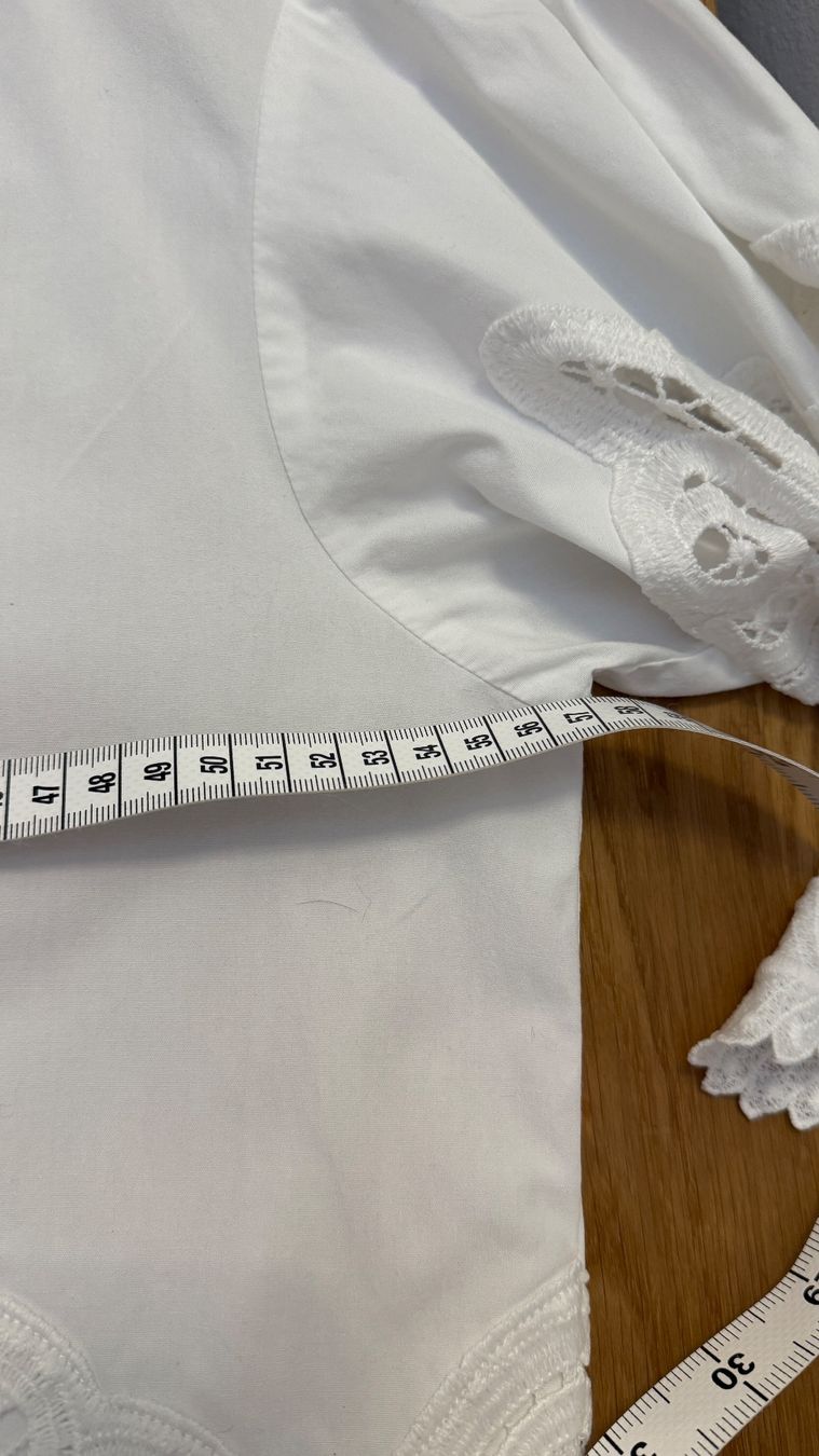 Maje Blusen: MAJE Hemd klassisch elegante Bluse weiss Baumwolle Spitze – Gebraucht aus Faulensee von Liebes_Kind_2019 5