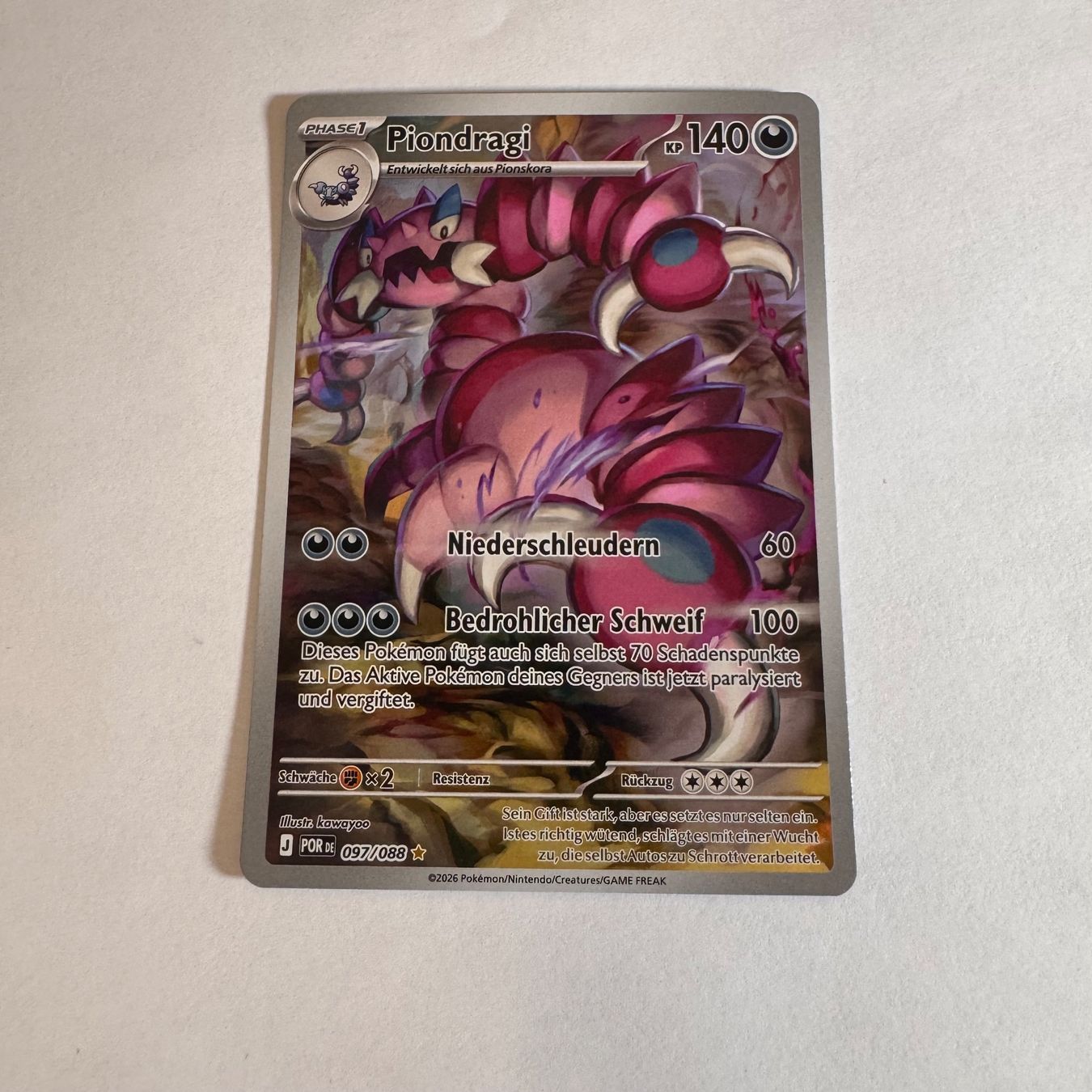 Pokémon Sammelbilder & Trading cards: Pokémon - POR - Piondragi 97 - DE – Neu (gemäss Beschreibung) aus Staad SG von miaCards