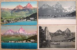 4 AK BRUNNEN, MYTHEN, DAMPFSCHIFF 1912 / 1928