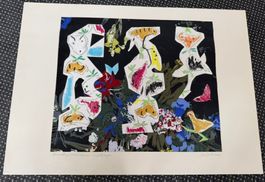 Collage, Spukgestalten, signiert Max Bohren    (ID b4980)