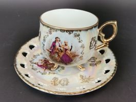 WKM 1888 ELLIS L.D. Rokoko Tasse mit Unterteller