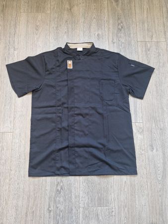 Black Chef Jacket, Modern cut.