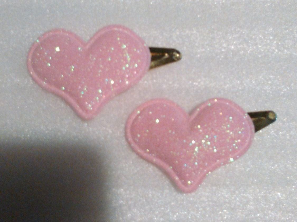 Accessori per capelli: HAARKLIPS;2 heartzen,roserot – Nuovo (secondo la descrizione) da Basel venduto da bijoutrie_4