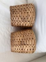 Set of 2 woven plant basket, natural