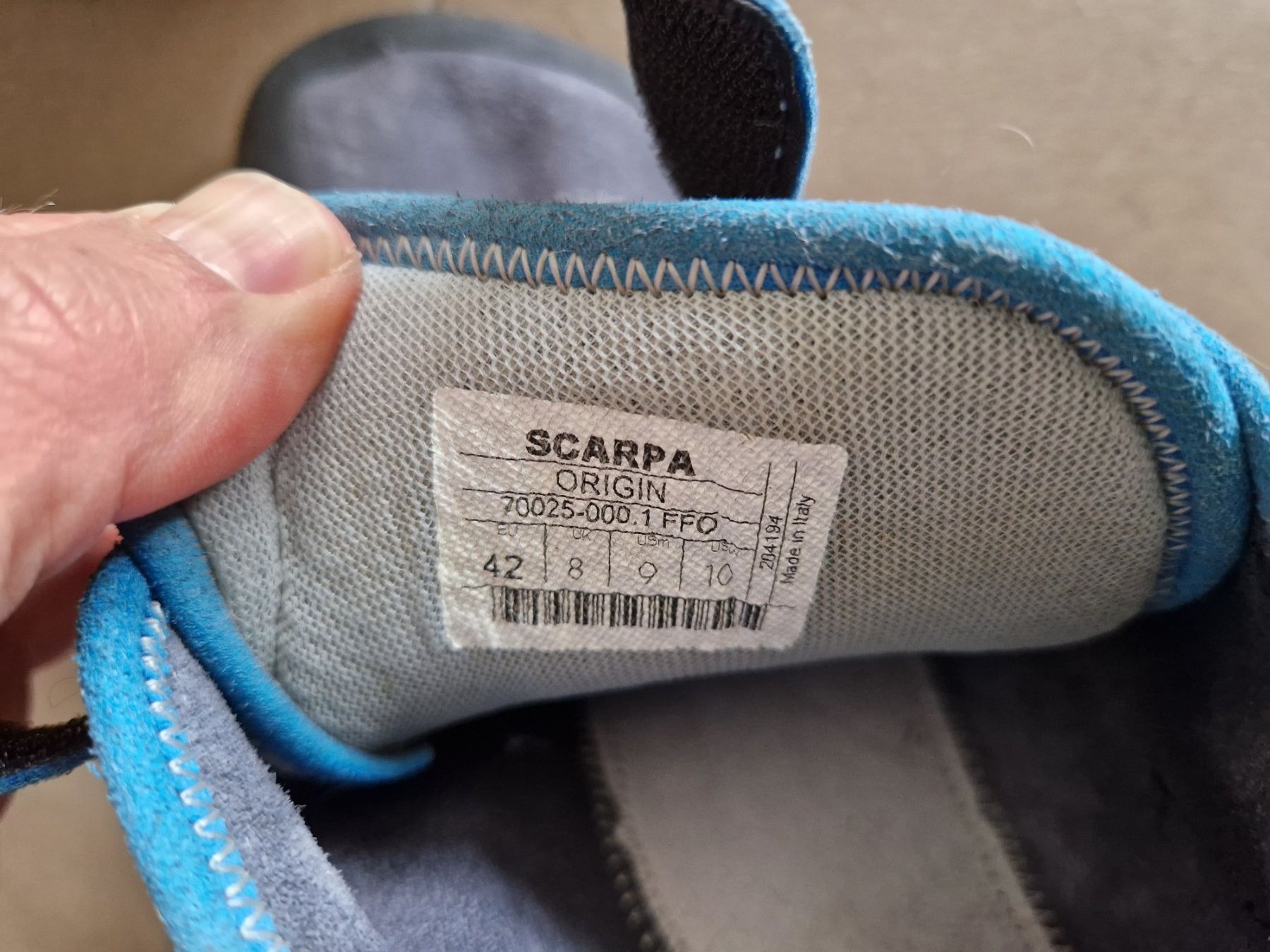 Scarpa Scarpe da uomo: Kletter-Set Scarpa und Petzl – Usato da Nunningen venduto da Rexi6 2