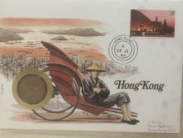 Münzbrief Hong Kong 1982